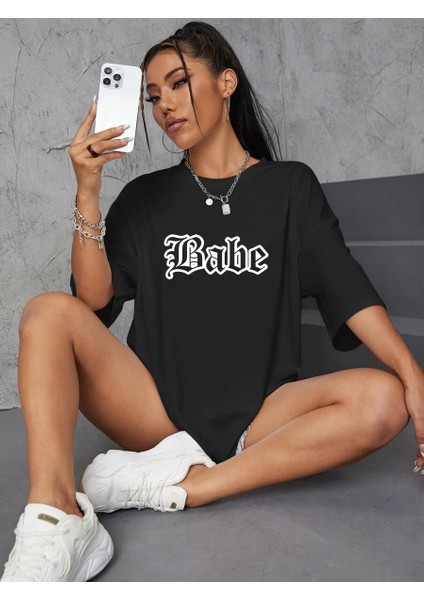 Kadın Babe Baskılı Oversize Daxis Sportwear Company fiyatları