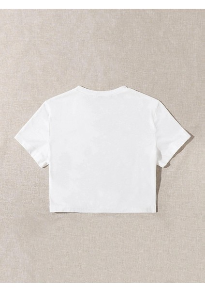 Baskılı Crop Tshirt Daxis Sportwear Company modelleri