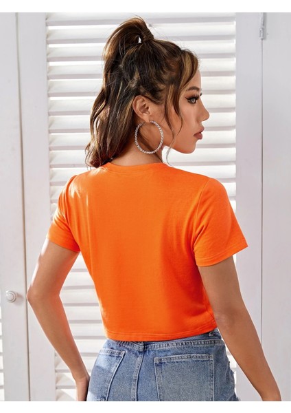 Daxis Crop Renkli Tshirt modelleri