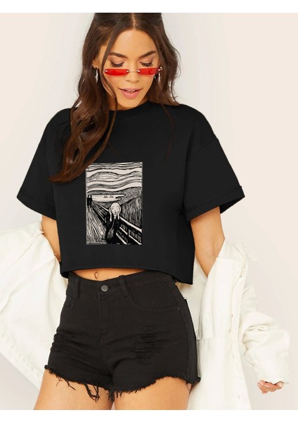 Çığlık Baskılı Crop Daxis Sportwear Company fiyatları