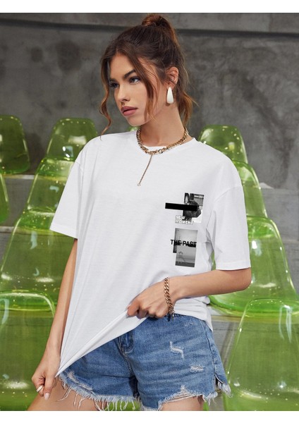 Baskılı Oversize Tshirt Daxis Sportwear Company modelleri