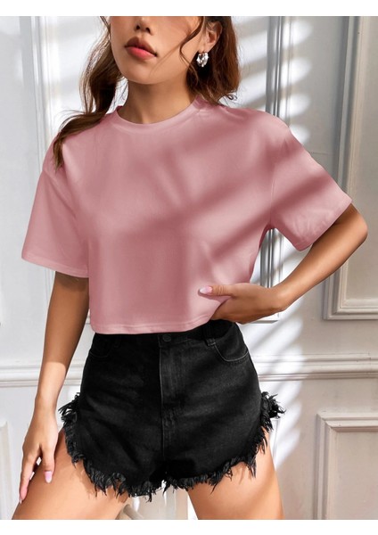 Renkli Oversize Crop Tshirt Daxis Sportwear Company