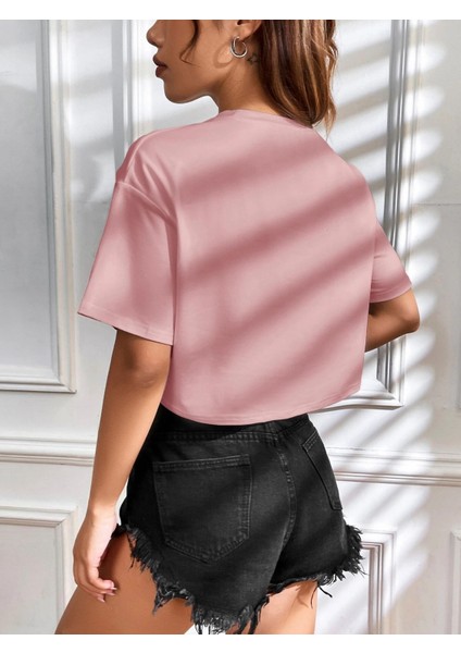 Renkli Oversize Crop Tshirt Daxis Sportwear Company