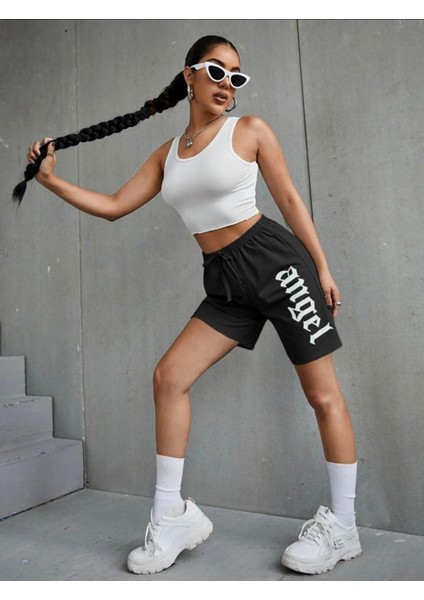 Baskılı Kısa Kadın Şort Daxis Sportwear Company Siyah Şort Baskılı fiyatları