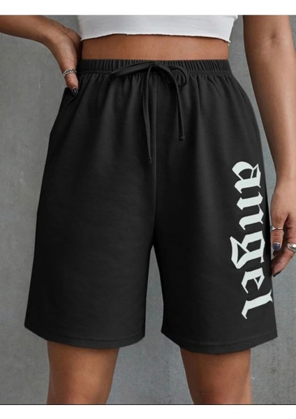 Baskılı Kısa Kadın Şort Daxis Sportwear Company Siyah Şort Baskılı fırsatları