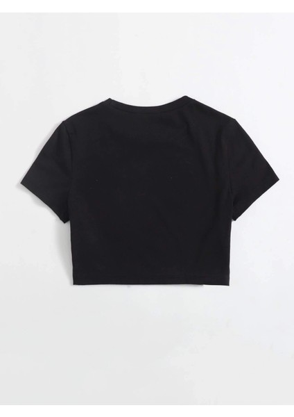 Baskılı Crop Tshirt Daxis Sportwear Company modelleri