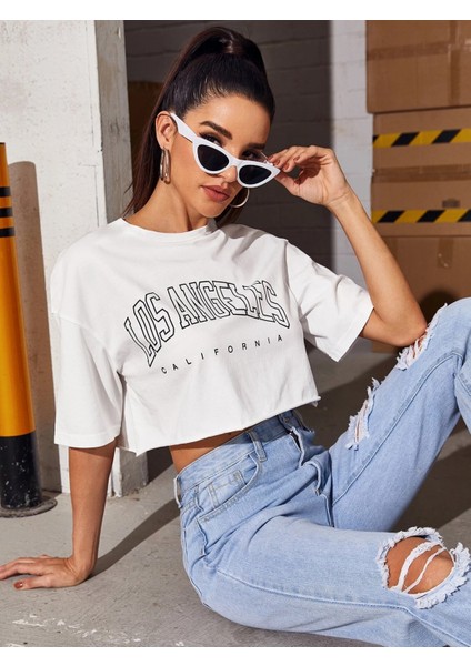 Baskılı Crop Tshirt Daxis Sportwear Company modelleri