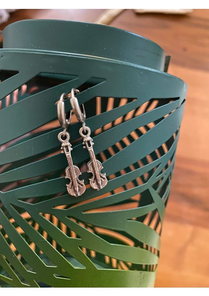 Keman Küpe Erkek Kadın modelleri