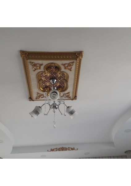 Boyanabilir Saray Tavan Motif 4 Adet 15 x 16 cm GBM - B51 - 4