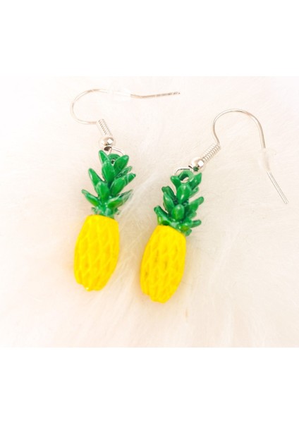 Ananas Renkli Küpe
