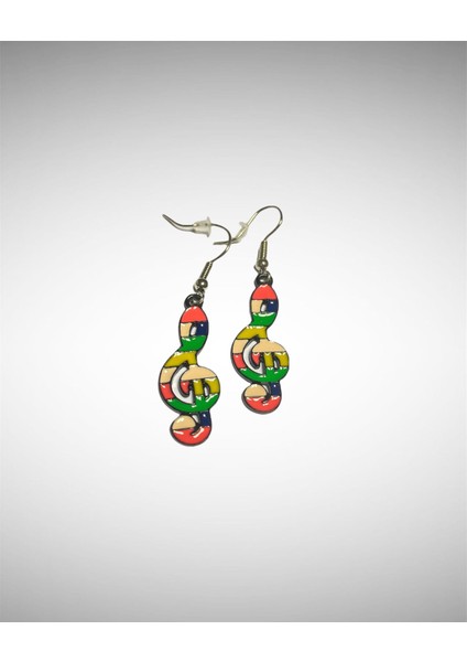 Renkli Sol Anahtar Küpe fiyatları