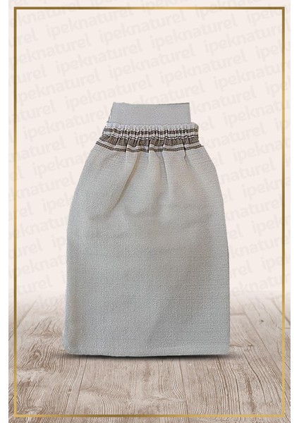 Lüx Krep Kese Lastikli Beyaz