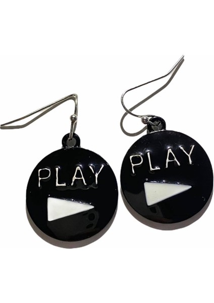 Play Tuşu Küpe