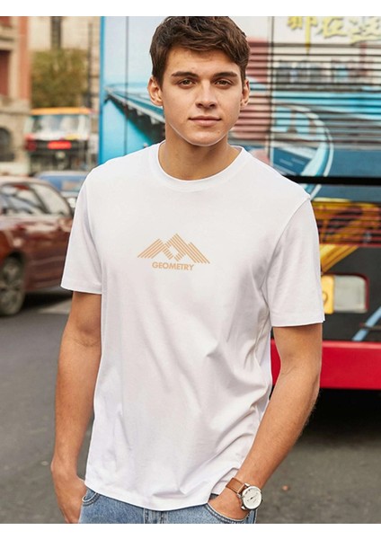 Geometry Baskılı Oversize Unisex Tshirt-Daxis Sportwear Company
