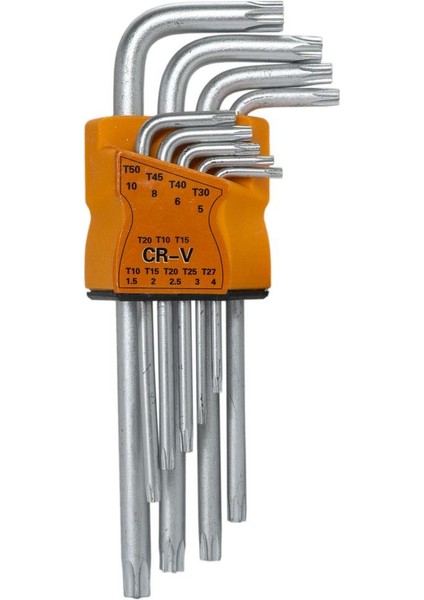 5580 Torx Uzun L Allen Anahtar Takımı 9 Parça