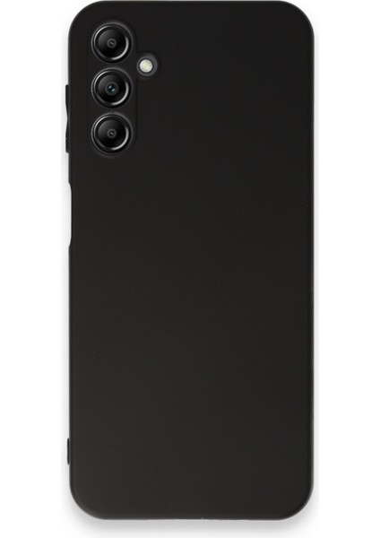 Samsung Galaxy A14 ile Uyumlu Kapak Mat Siyah Yumuşak Silikon Kılıf