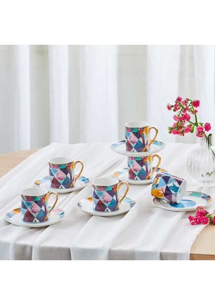 Porto 6 Kişilik Kahve Fincan Takımı 90 ml