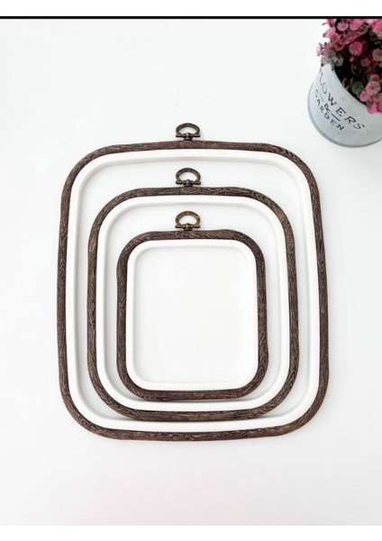 No:1 Desenli Kare Pano Kasnak - Nakış Kasnağı 3 Farklı Boy Seçeneği fiyatları