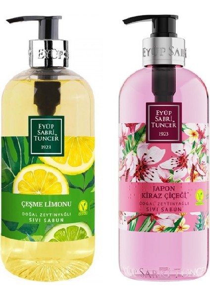 Doğal Zeytinyağlı Çeşme Limonu + Japon Kiraz Çiçeği Sıvı Sabun 500 ml fiyatları