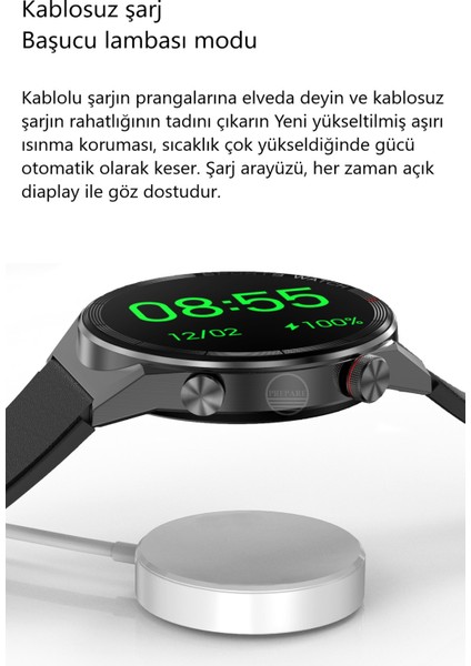 Smrt Wtch IPS Tam Hd Ekran Dt3 Mate Siri Nfc Bluetooth Akıllı Saat Yeni Nesil Çift Kordonlu