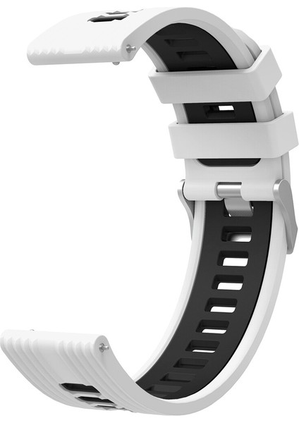 Huawei Watch Ultimate (22 Mm) Için 2 Renkli Kademeli Silikon Kordon-Kayış Krd-55
