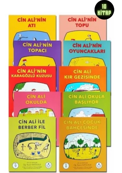 Cin Ali Okuma Kitap Seti (10 Kitaplık Seri)