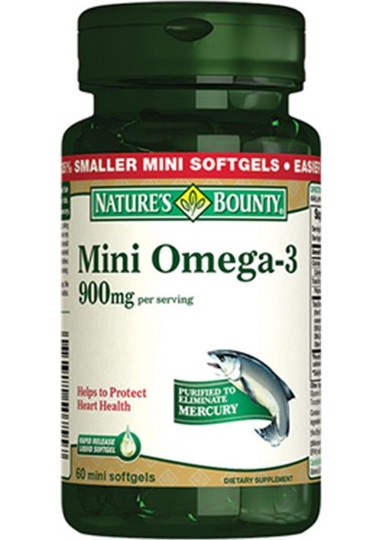 Mini Omega-3 900 mg 60 Kapsül