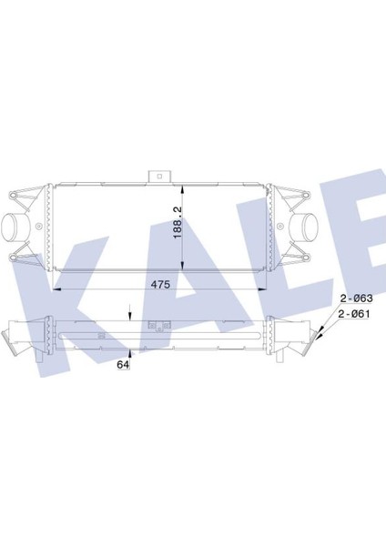 Turbo Radyatörü Iveco Daıily 3-4-5 (475X187X64) 504022617 347200