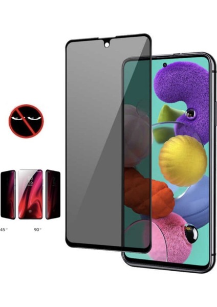 Xiaomi Redmi Note 12 Pro Max Hayalet Ekran Koruyucu Privacy Tam Kaplayan Kırılmaz Cam
