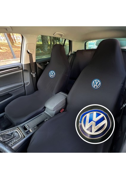 Volkswagen Polo 6 Oto Koltuk Servis Kılıfı Siyah Likralı Esnek Tüm Araç Modellerine Uygun Universal