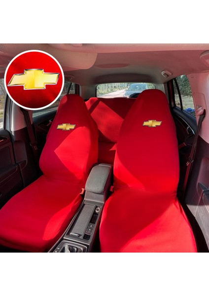 Chevrolet Agile Oto Koltuk Servis Kılıfı Kırmızı Likralı Esnek Tüm Araç Modellerine Uygun Universal