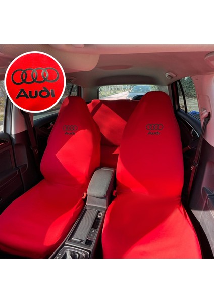 Audı E-Tron Gt Oto Koltuk Servis Kılıfı Kırmızı Likralı Esnek Tüm Araç Modellerine Uygun Universal
