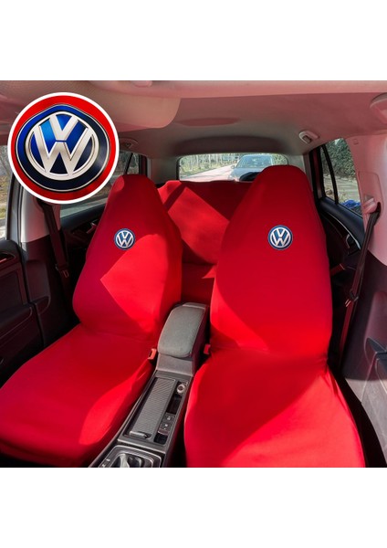 Volkswagen Passat B8-B8.5 Oto Koltuk Servis Kılıfı Kırmızı Likralı Esnek Tüm Araç Modellerine Uygun