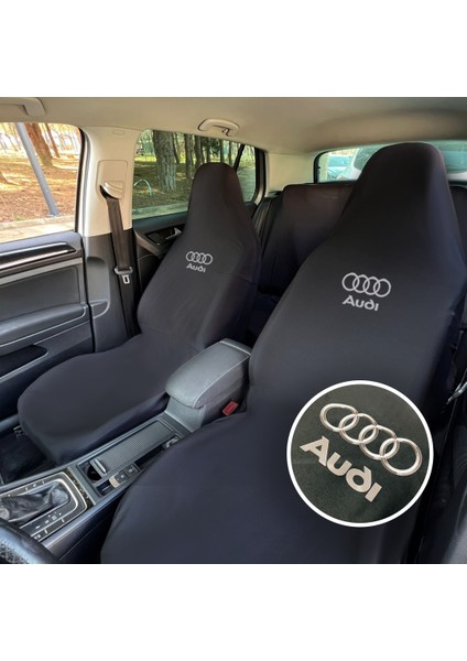 Audı A4 Oto Koltuk Servis Kılıfı Siyah Likralı Esnek Tüm Araç Modellerine Uygun Universal