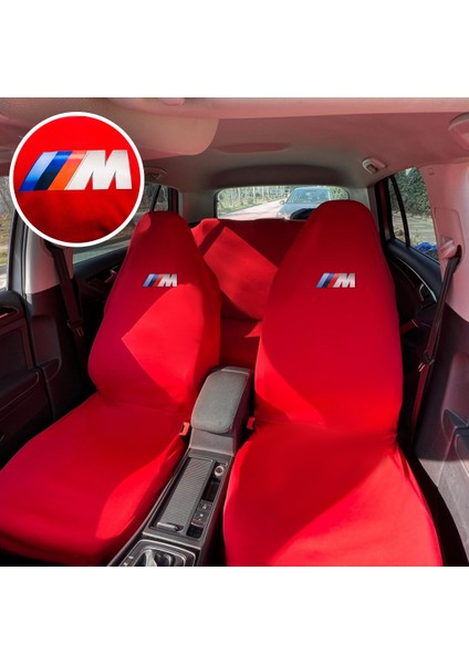 Bmw 5 Serisi G30 Oto Koltuk Servis Kılıfı Kırmızı Likralı Esnek Tüm Araç Modellerine Uygun Universal