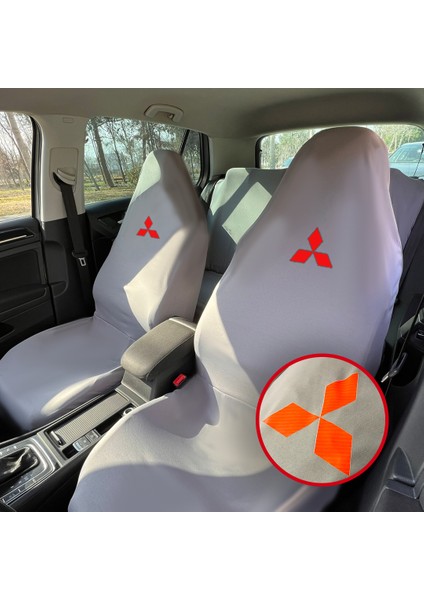 Mitsubishi Eclipse Cross Oto Koltuk Servis Kılıfı Gri Likralı Esnek Tüm Araç Modellerine Uygun