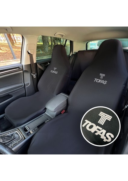 Tofaş Kartal Oto Koltuk Servis Kılıfı Siyah Likralı Esnek Tüm Araç Modellerine Uygun Universal