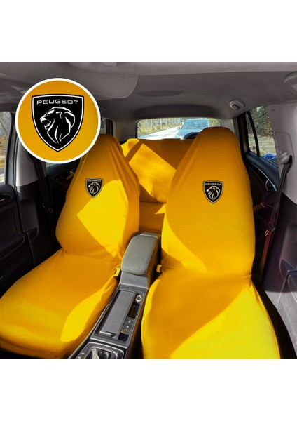 Peugegot 106 Oto Koltuk Servis Kılıfı Sarı Likralı Esnek Tüm Araç Modellerine Uygun Universal