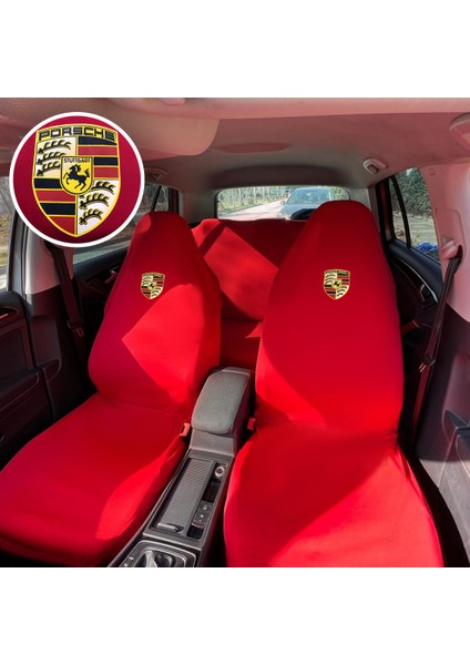 Porsche Boxster 986 Oto Koltuk Servis Kılıfı Kırmızı Likralı Esnek Tüm Araç Modellerine Uygun