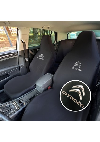 Citroen C3 Aircross Oto Koltuk Servis Kılıfı Siyah Likralı Esnek Tüm Araç Modellerine Uygun Universal