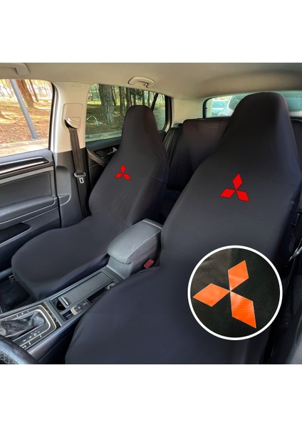 Mitsubishi Lancer Oto Koltuk Servis Kılıfı Siyah Likralı Esnek Tüm Araç Modellerine Uygun Universal