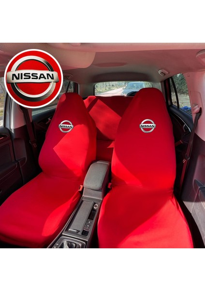Nissan Maxima 7 Oto Koltuk Servis Kılıfı Kırmızı Likralı Esnek Tüm Araç Modellerine Uygun Universal