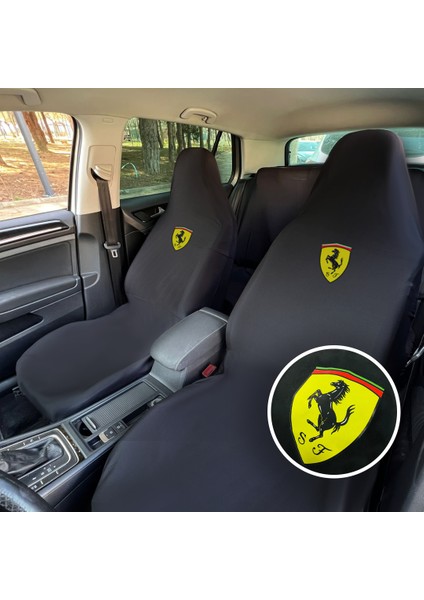 Ferrari 456 Oto Koltuk Servis Kılıfı Siyah Likralı Esnek Tüm Araç Modellerine Uygun Universal