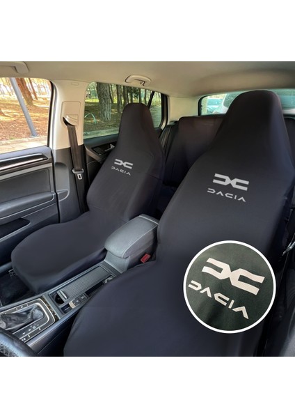 Dacia Sandero Oto Koltuk Servis Kılıfı Siyah Likralı Esnek Tüm Araç Modellerine Uygun Universal