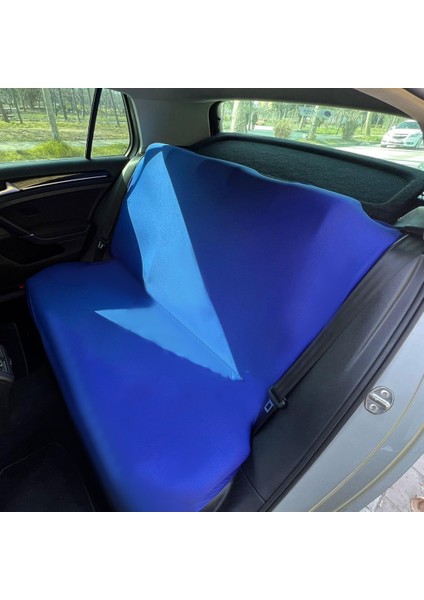 Renault Megane 3 Oto Koltuk Servis Kılıfı Mavi Likralı Esnek Tüm Araç Modellerine Uygun Universal modelleri
