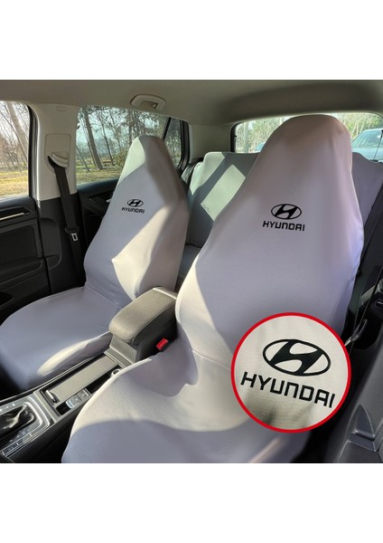 Hyundai I20 Oto Koltuk Servis Kılıfı Gri Likralı Esnek Tüm Araç Modellerine Uygun Universal