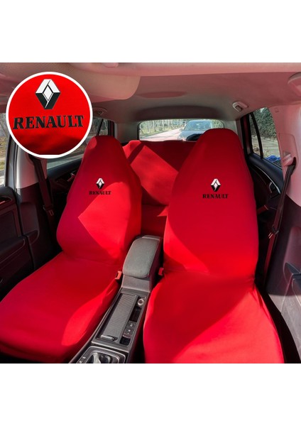 Renault Laguna Oto Koltuk Servis Kılıfı Kırmızı Likralı Esnek Tüm Araç Modellerine Uygun Universal