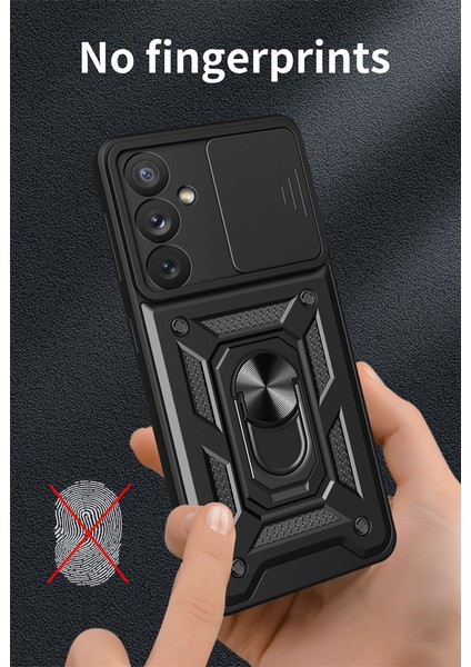 Samsung Galaxy A54 Kılıf Lens Sürgülü Yüzüklü Tank Silikon Pars modelleri