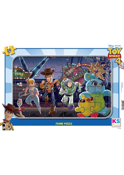 Toy Story (Oyuncak Hikayesi Lisanslı Çocuk Puzzle Yapboz 24 Parça