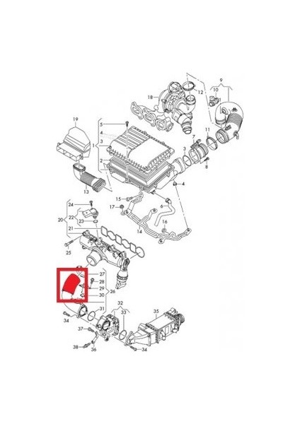 Audı A1 Polo Vıı Fabıa Iıı 1.4 Tdı Turbo Hortumu 04B145762B 04B145822B